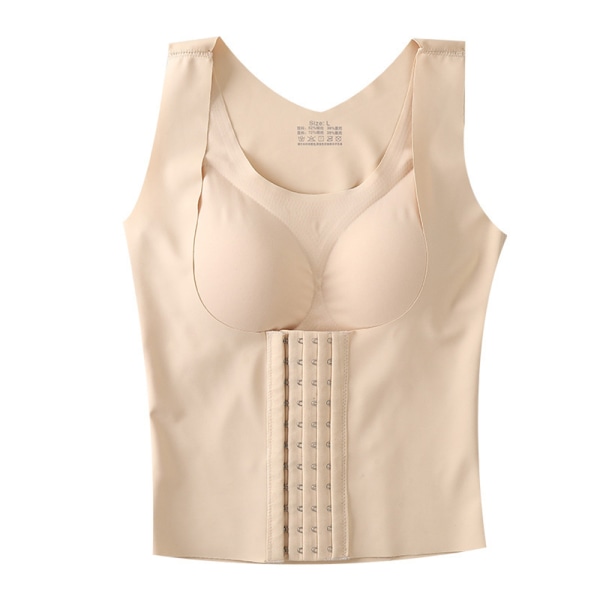 Kvinnor Andas Shapewear 4 i 1 främre spänne bröststöd bröststöd väst Skin Color M