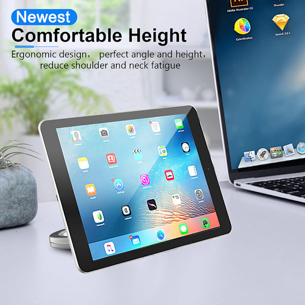Tablet PC Väggfäste Bärbar Tvättbar Multifunktionella mobiltelefontillbehör Collet Black