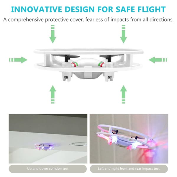 Barnfjärrkontroll Drönarleksak med lampor Headless Mode Quadcopters Leksaker för barn Pojkar Flickor Orange Simple Boxed