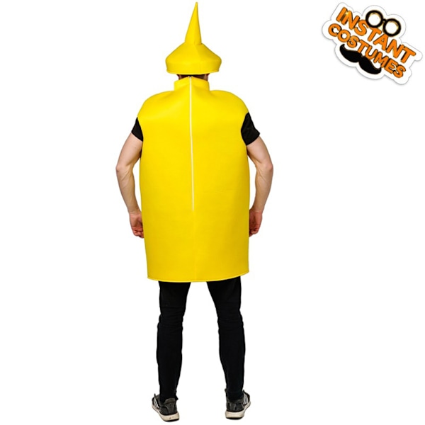 Senap Ketchup Flaska Maskeraddräkt För Vuxna Rolig Mat Tunika För Par Maskotar Outfit Fancy-Dress Kostym Ff293