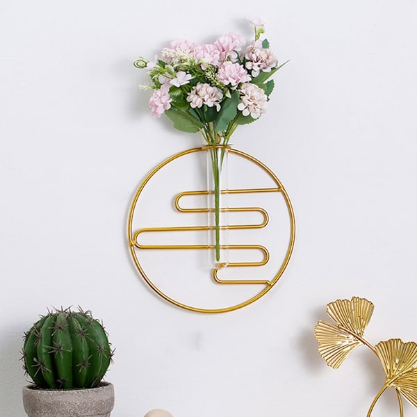 Multifunktion Nordic Light Lyx Vindjärn Geometrisk Väggdekoration För Hem Vardagsrum Geometric Round Wall Hangings