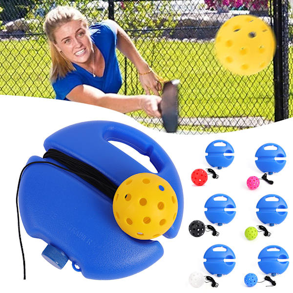 Elastiska strängar Pickleball Trainers Halkfri bastennisträningsverktyg för självträning Red
