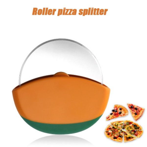 Pizzaskärhjul Superskarp Lätt att rengöra Slicer Kökspryl med skyddande bladskydd