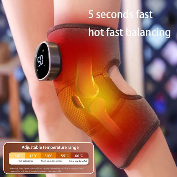 Digital Display Knä Massager Matta Multi Mode Justerbar Massage Device för ledsmärta 2PCS