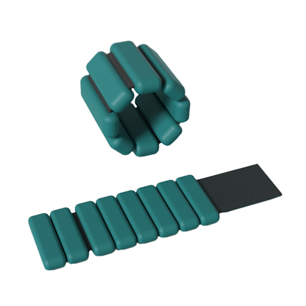Handled Ankelvikter Armband för kvinnor män Justerbara Slitstarkt viktarmband för pilaträning Green