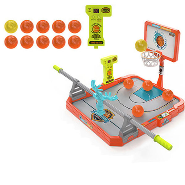 Barnens skrivbordsfingertopp basketleksak förälder-barn interaktivt 2 spelare mini skytte spel festgåva leksak E