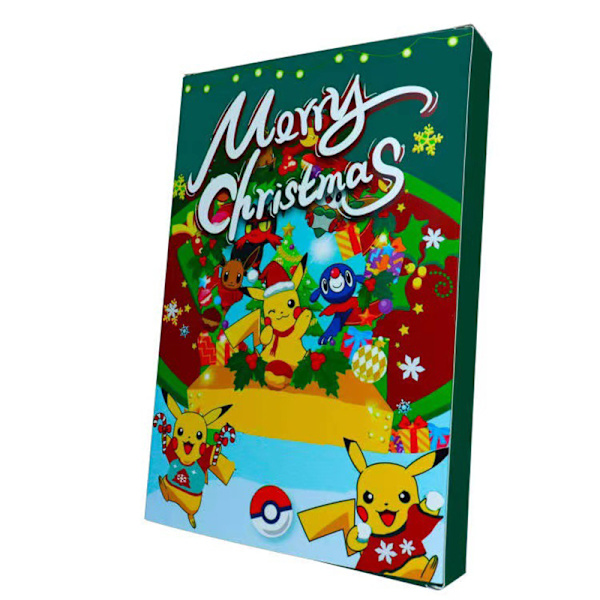 24-dagars figurer Jul adventskalenderlåda Snygga leksaker Holiday Countdown Box För pojkar Flickor Vänner Green