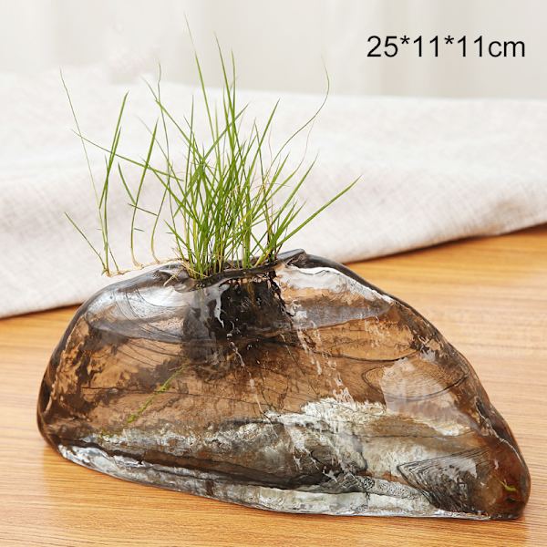 Vaser Nyhet Rockery Glasflaska Transparent Blomsterarrangemang Vardagsrum Vinskåp Dekoration Hem Sovrumsinredning 020140