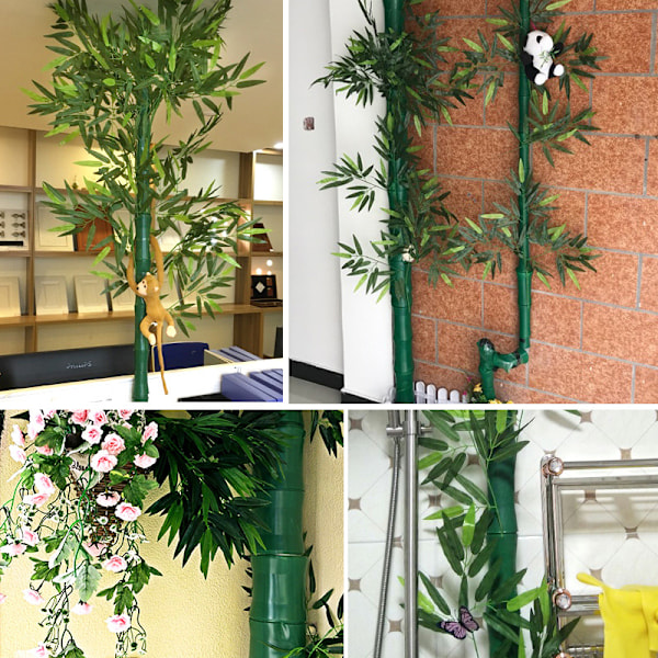 Pipeline Bamboo Forest Cover Simulering Bamboo Pipeline dekorativt cover 1 Inch5pcs