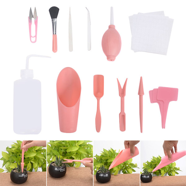 16/12/7 st Mini trädgårdshandverktygsset Suckulentväxter Plantering Bonsaiverktyg 7pcs Set