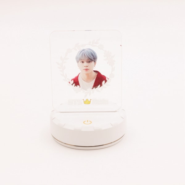 BTS Bangtan Boys LED Night Light Board 7 printed medlemsfoto present till flicka Heminredning Jimin A