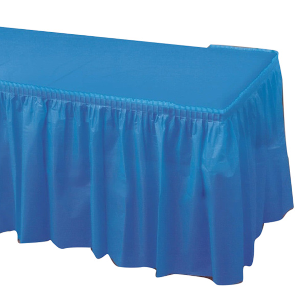 Vattentät oljetät duk Återanvändbar bordskjol rektangel cover för festbröllopsbankett White Table Cloth   Table Skirt