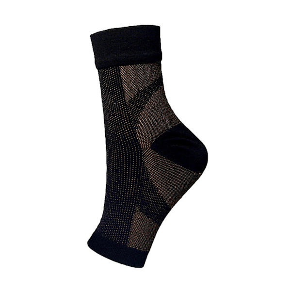 Svettabsorberande kompressionsstrumpor som andas Mjuka färgfasta strumpor för fitness Black Brown L xl