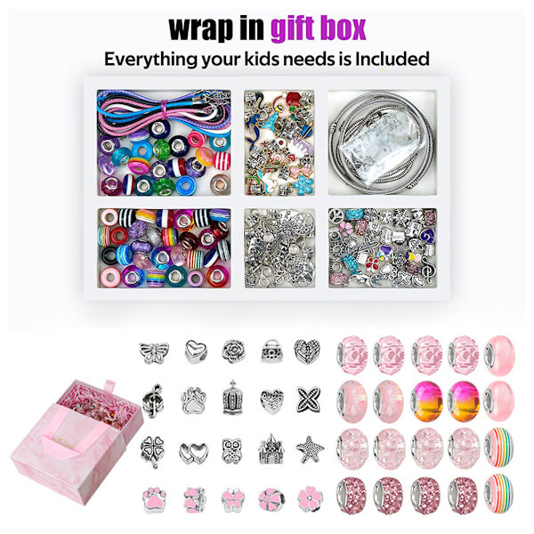 63st Berlock Armband Making Kit Mode Armband Att göra Tillbehör Present till döttrar födelsedag Green