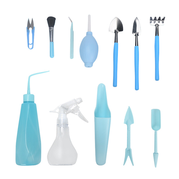 16/12/7 st Mini trädgårdshandverktygsset Suckulentväxter Plantering Bonsaiverktyg 7pcs Set