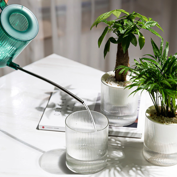 Automatisk vattenabsorption Blomkruka Bra dränerande Återställbar växtkruka Trädgårdstillbehör 1PCs