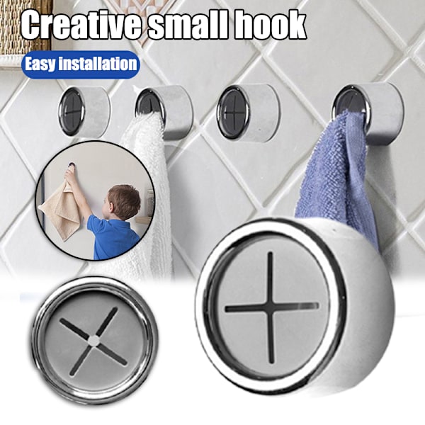 Handdukskrok Gratis Stansning Stark Viskos Sömlös Innovativ Krok För Köksdörr Badrum 5