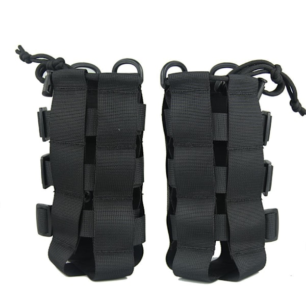 Multifunktionell vattenflaskhållare påse Justerbar vattenkokare med dubbla fatspännen utomhus Green Without Shoulder Strap