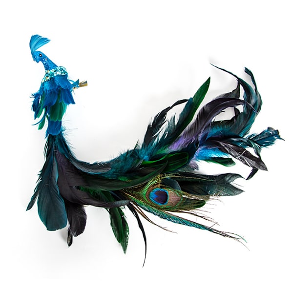 Christmas Simulation Peacock Pendant Long Tail Peacock Xmas Tree Hängande Dekor 2