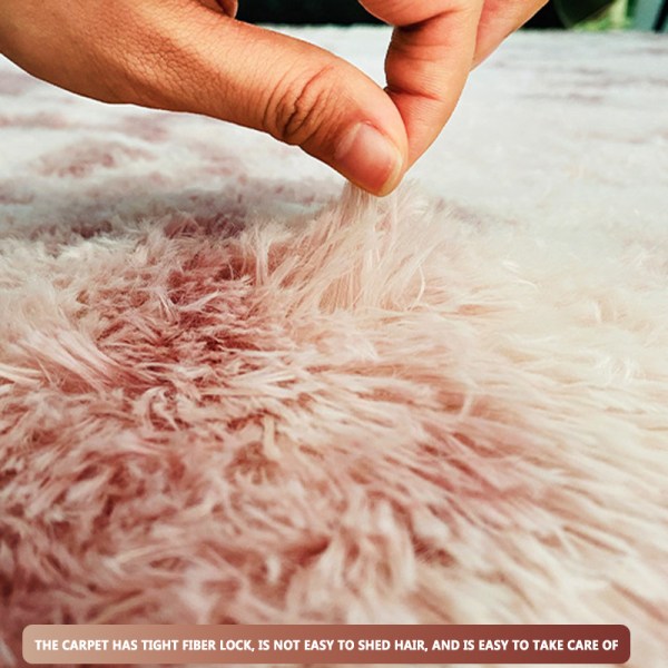 Soft Area Matta Fluffy Rug Tie-dye Gradient Shaggy Matta För sovrum Vardagsrum Heminredning Coffee 50*80CM