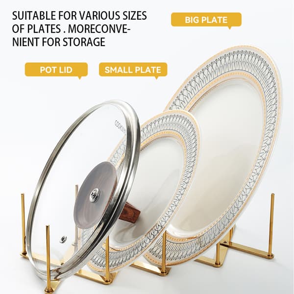 Infällbart köksförvaringsställ Rostfritt stål Grytlock Hållare Steamer Rack Silver 1PCS