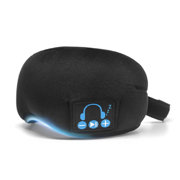 Sleep Wireless 5.0 Bluetooth hörlurar Ögonmask Musik Resor Sovhörlurar Handsfree Sovmask Gray