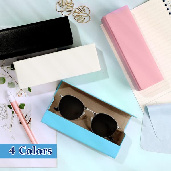 Square-Shape Glasögon Box Praktisk Optisk Myopia Glasögon Box För sovrum White