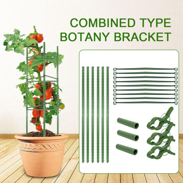 Tomater Bur Monterad Växt Grönsaksspaljé Stödstakar för inomhuskruka Utomhusbruk Trädgård