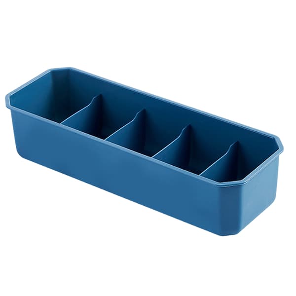 5-cellers partitionerad förvaringsfack Korg Stapelbara strumpor Underkläder Organizer 01