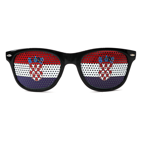 World Cup European Cup flagga klistermärke Personlig solglasögon dekoration Croatia