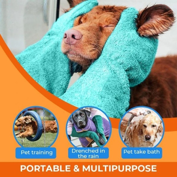 Superabsorberande torkhandskar för husdjur Mikrofiber badhanddukar för  husdjur Bekväm underarmslängd för torkning av hundar Katter Hästkappa Dark  Green A Pair 9eef | Dark Green | A Pair | Fyndiq