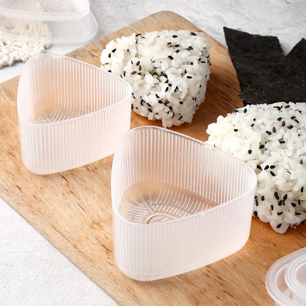 2 st Form Onigiri Riskula Bento Pressmaskin Form Triangel Sushi Make Form Gör det själv-verktyg Brukskök