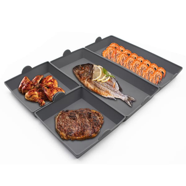 Bakplåtsavdelare i silikon Multipurpose Non-Stick Bakeware Pizza Tårtfat Black 2