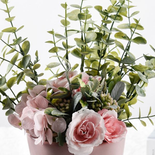 Creatives Bukett Keramik Blomvaser Hem Modern Elegant Inredning Unik Design För Hemmakontoret Ornament White
