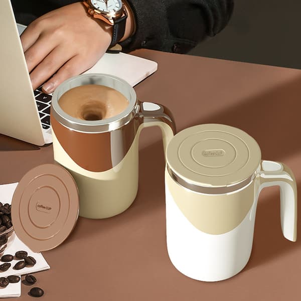 400ML elektrisk kaffeshakerflaska Intelligent isolering Kaffeskakkopp för utomhusresor Advanced Coffee