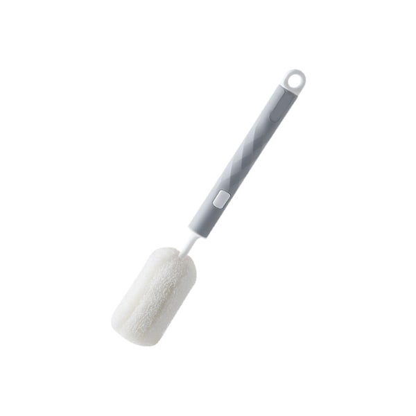 Vertikal förvaringskoppborste med långt handtag 27,5 cm lång baby svampborste Kökstillbehör för vinglas Gray Cup Brush