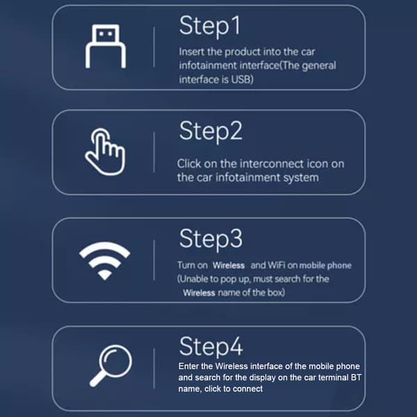 Trådløs Carplays Adapter Androids Auto 2 I 1 Smart USB Dongle Mini Kompakt Carplays Konverter Diamond Pattern