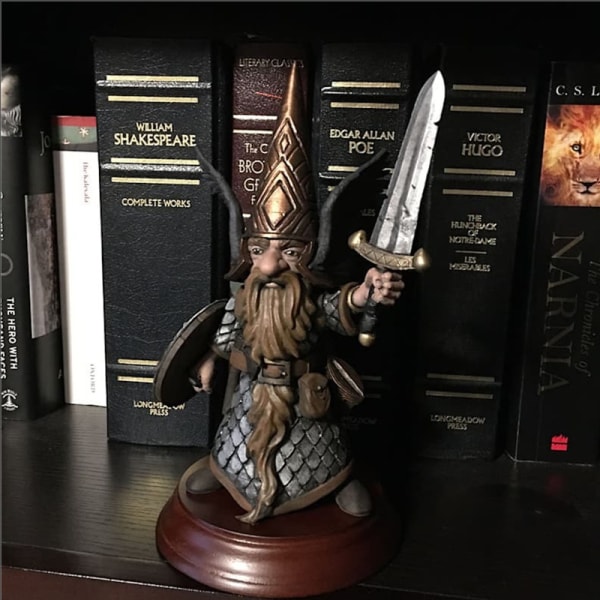 1/4 st Harts Gnome Guard Ornament Dvärg Gnome Staty Utomhus Gnome Figuriner Trädgård Trädgårdsdekor Longs