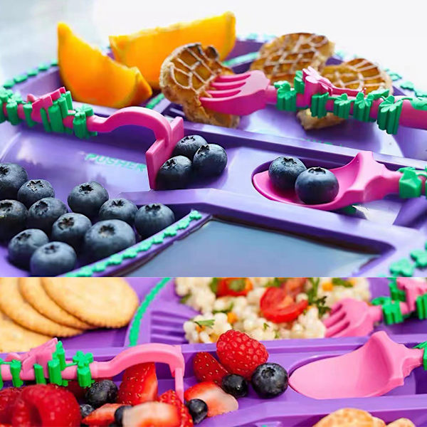 Kid Bulldozers Utseende Servis Multifunktionell Snygga Desserter Gafflar För Kök Flower Fairy Dinnerware