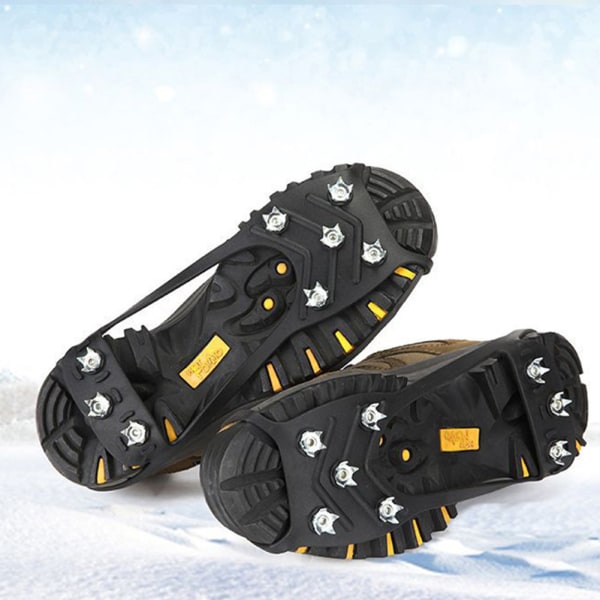 5/8/10 Tänder Spikar Stegjärn, Isklossar, Halkskydd Skogrepp Dragklotsar för Att Gå På Snö och Is, Vandring, Klättrande, Bergsbestigning 8 Spikes M (skor på 34-40)