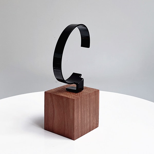 C-formad Watch Display Stand Multipurpose Armband Armband Förvaringsställ för hemmet Black