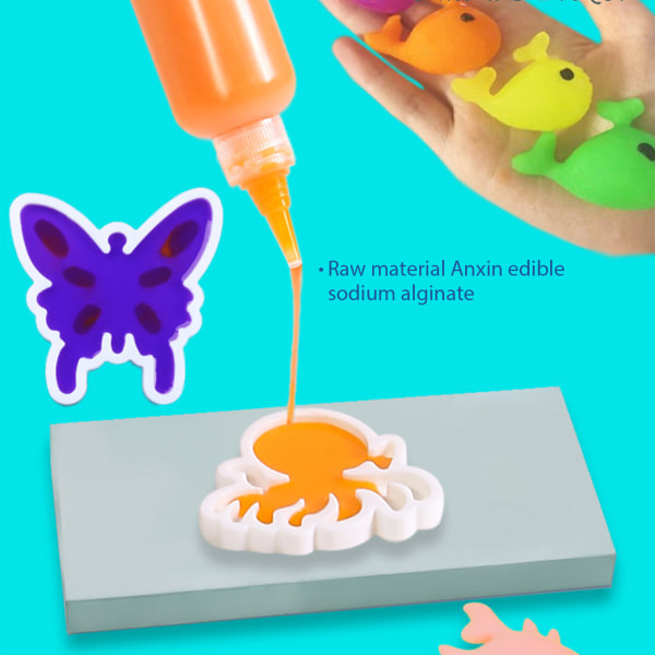 Magiska Vattenpärlor Tillverkningssats DIY Pedagogiska Vattenleksaker Färg, Montessori Leksaker Gåva för Barn 10 Colors
