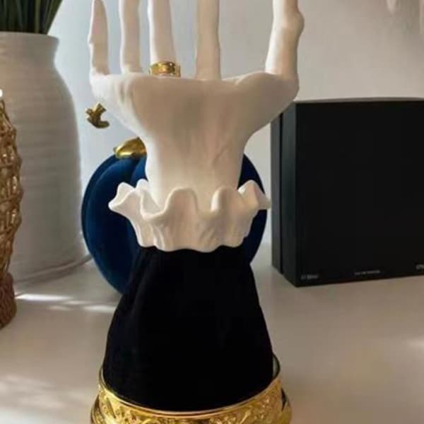 Halloween Witch Hand Ljusstake Skräck Witch Hand Ljusstake För Hem Vardagsrum Sovrum Dekoration A