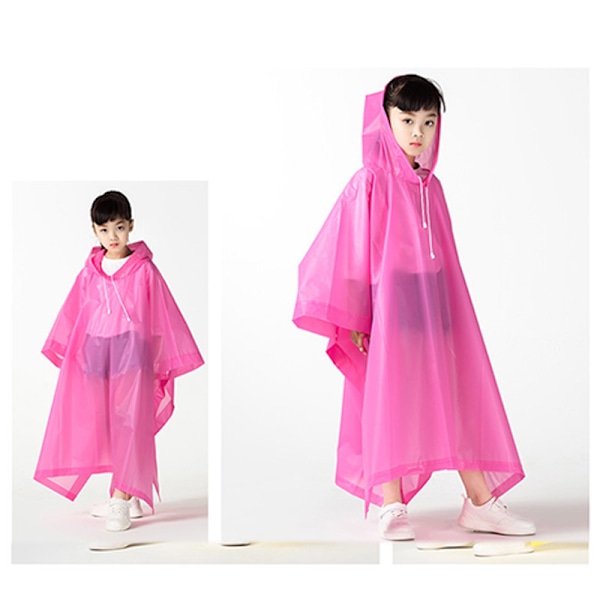 1st Modetröja EVA Vattentät Regnjacka för barn Utomhus Vandring Resor Regnkläder Barn Cover Pink