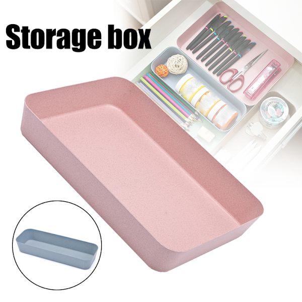 Organizer Brickor Multifunktionell förvaringslåda Slitstark behållare för kök sovrum badrum Beige S