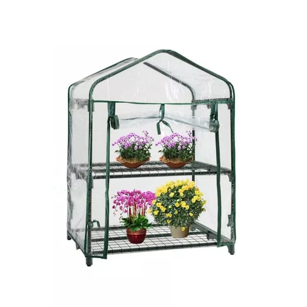 PVC Trädgård Växthus Plant Cover Plantor Anti-Ultraviolett Blomsterum Korrosionsbeständig Vattentät Cover 69*49*95cm