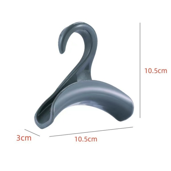 5/10 st plasthandväska Arch Krok Utrymmesbesparande väska förvaringsställ för hattar Axelväska Grey 5pcs
