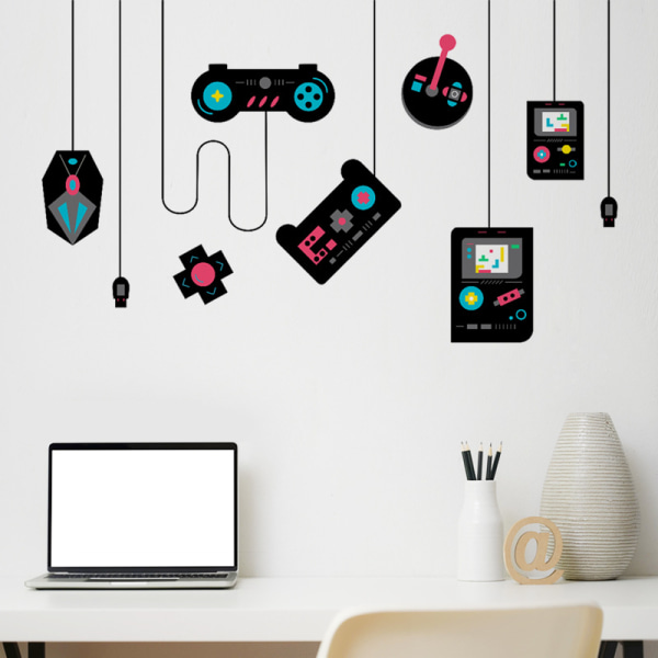 Bästa presenterna för spelare PVC självhäftande tapeter spelkonsol klistermärke Hem sovrum dekoration