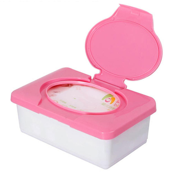 80 Wipe Wet Tissue Box Enkelt att använda Återanvändbart case för förvaring av vävnad Red
