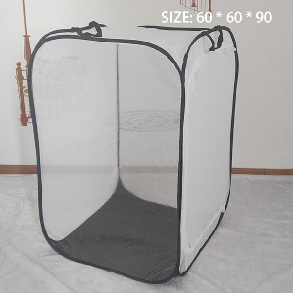 Vikbar Insekt Habitat Bur Fröplanta Ljusöverföring Nettält Växthus 60*60*90